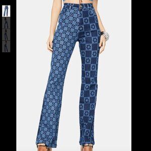 JADED NWT Retro Print Flare Jeans Size 26